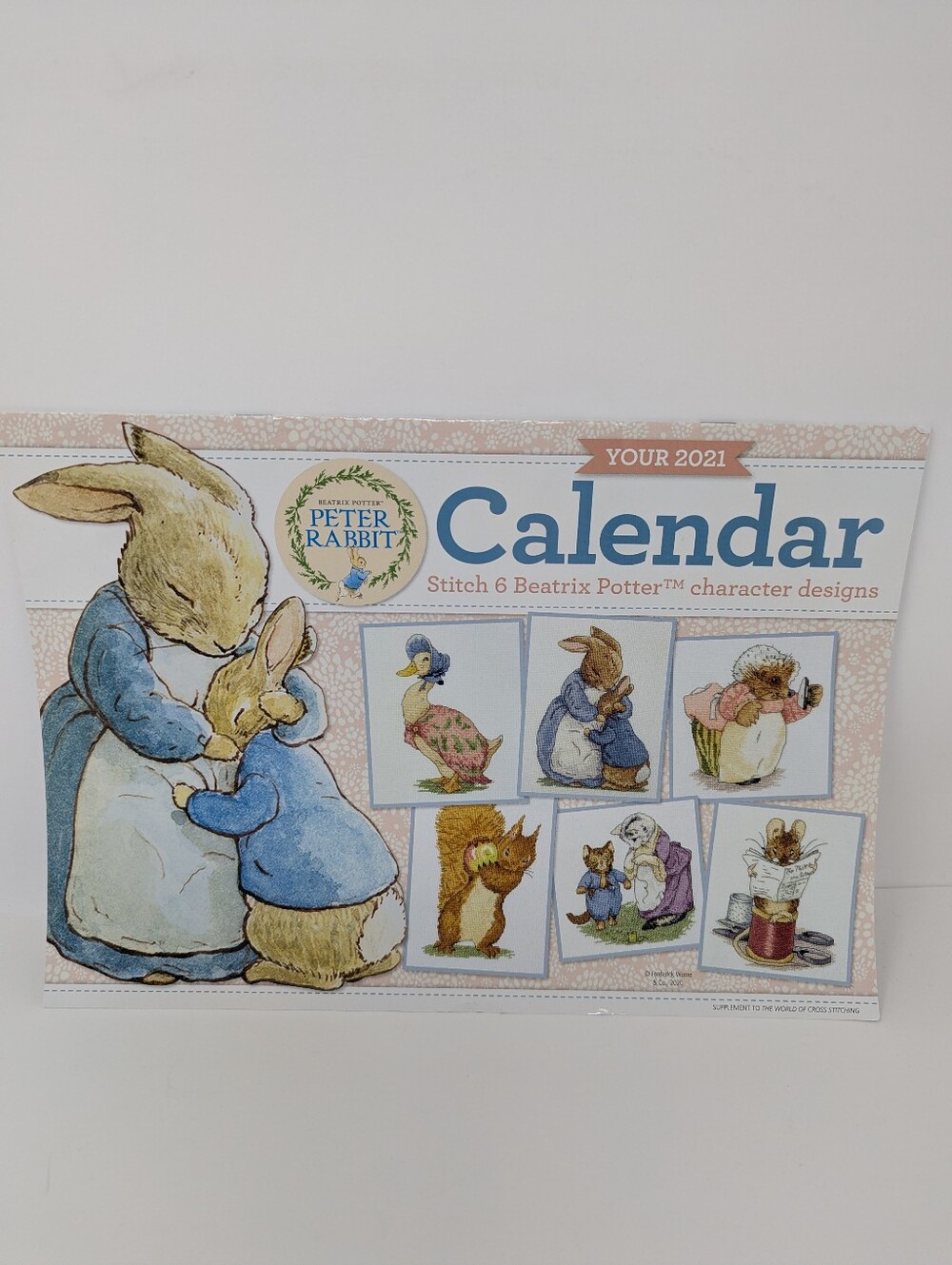 Cross Stitch Magazine Peter Rabbit 2021 Calendar Pattern Book
